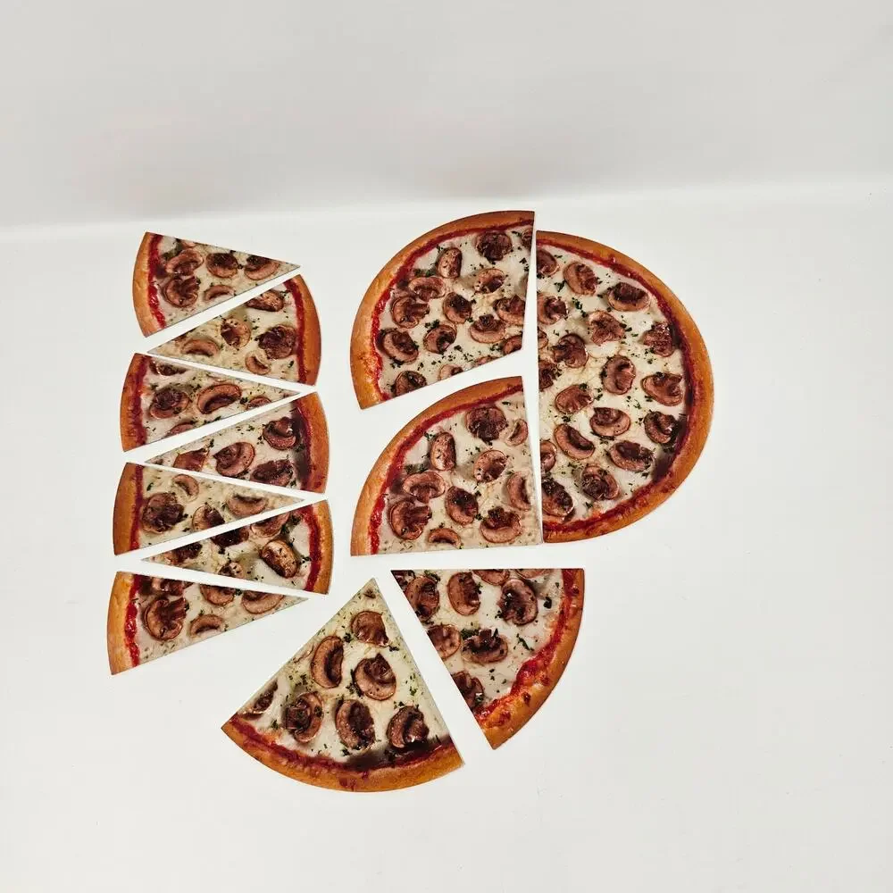 Fraction Fun Jr Math Game Pizza 7 Games in 1 Teacher Aid Home School COMPLETE